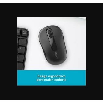Mouse Sem Fio Rapoo RA007 M10 1000dpi Óptico 2.4GHz USB Preto