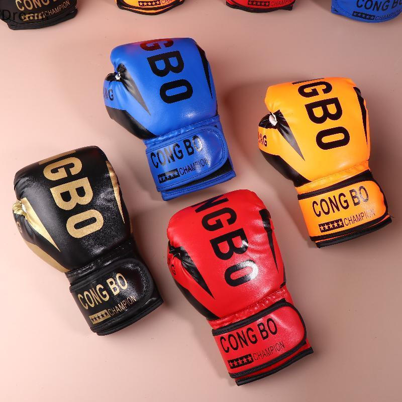<     Sonho >       Luvas de boxe profissionais para crianças, para treino e combate, 6 onças, em couro PU respirá