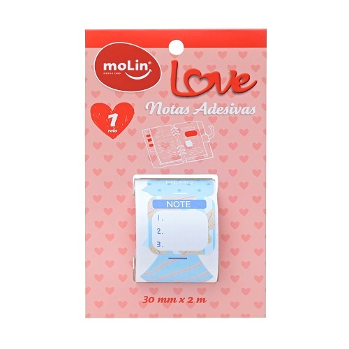 Fita Adesiva de Notas Rolo 30mm x 2m