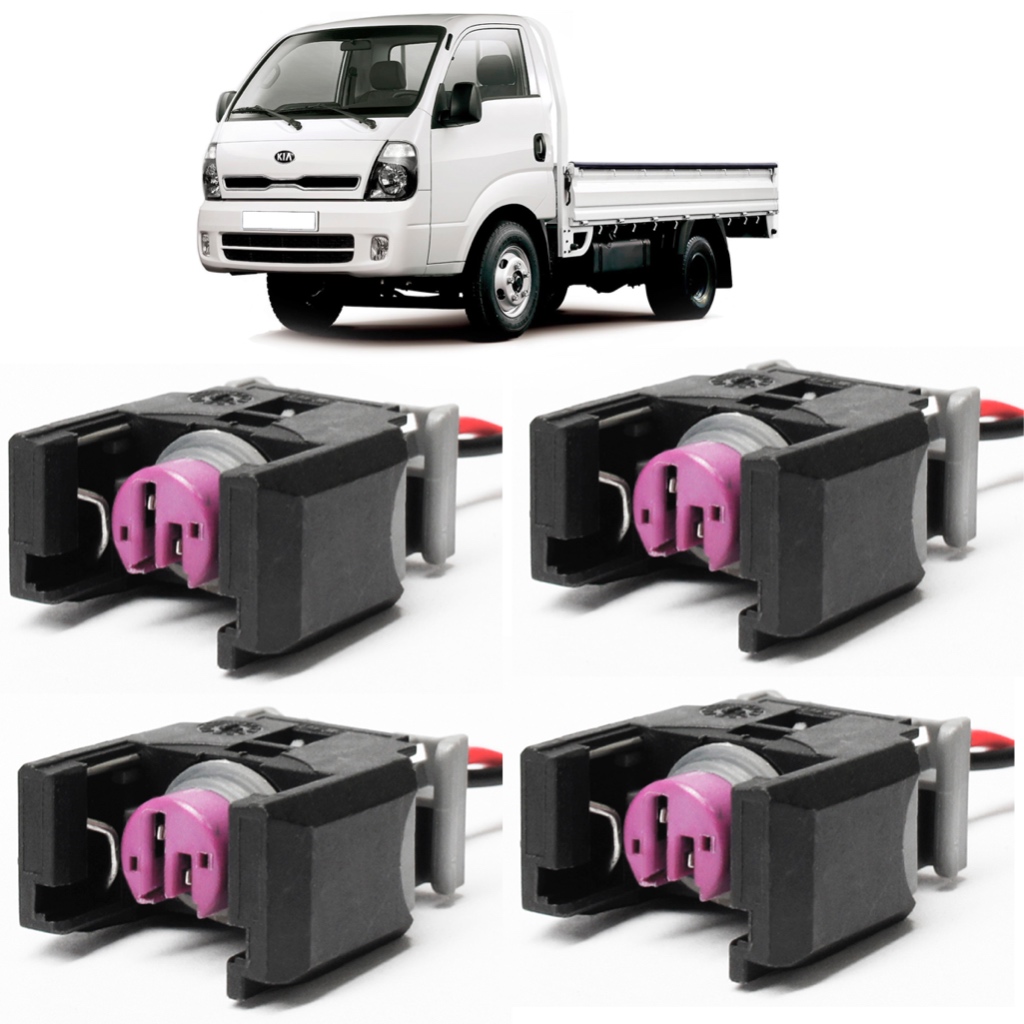 Plug Bico Injetor Cammon Rail Kia Bongo Hyundai HR Sprinter Ssangyoung - 4 X