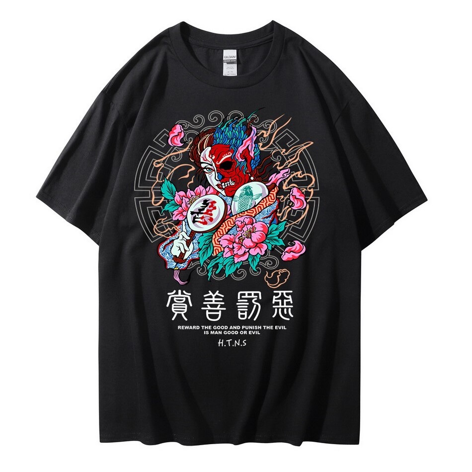Camiseta Basica Camisa Gesha Oriental Estilo Ukiyoe Florido Moda Japanese Vaporwave Unissex
