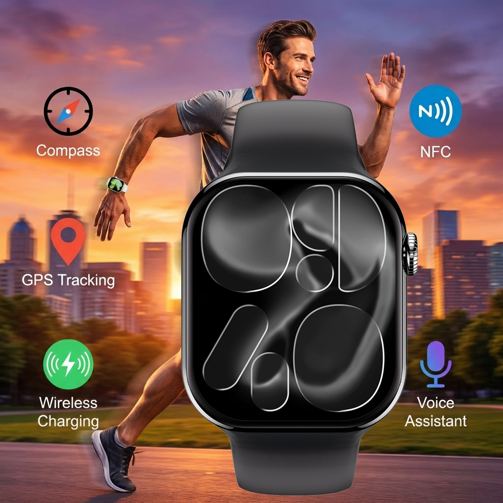 Série 10 Microwear S11 Moda Relógio Inteligente S11 Ultra W11 Mini 5 PLus NFC Bússola Assistente De Voz Bluetooth Chamad