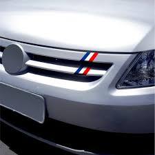 Adesivo Faixa de Grade para carro França Peugeot Citro Bandeira