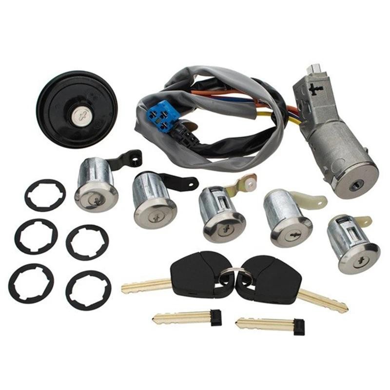 Chave De Fechadura Da Porta De Ignição , Tampa Do Tanque De Combustível , Conjunto De Barris Para Peugeot Parceiro Citro