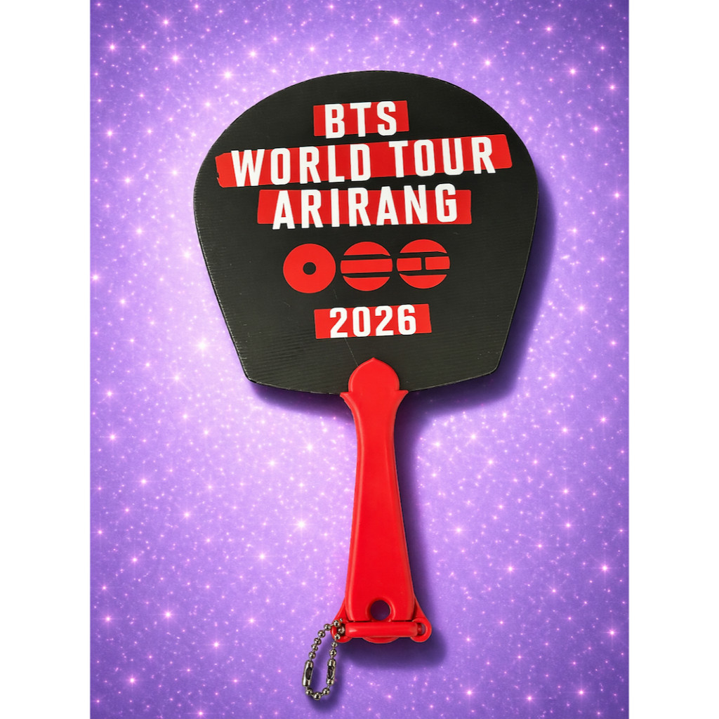 Leque BTS World Tour Army | Leque Kpop Show Evento | Acessório Fã BTS 2026| Abanador