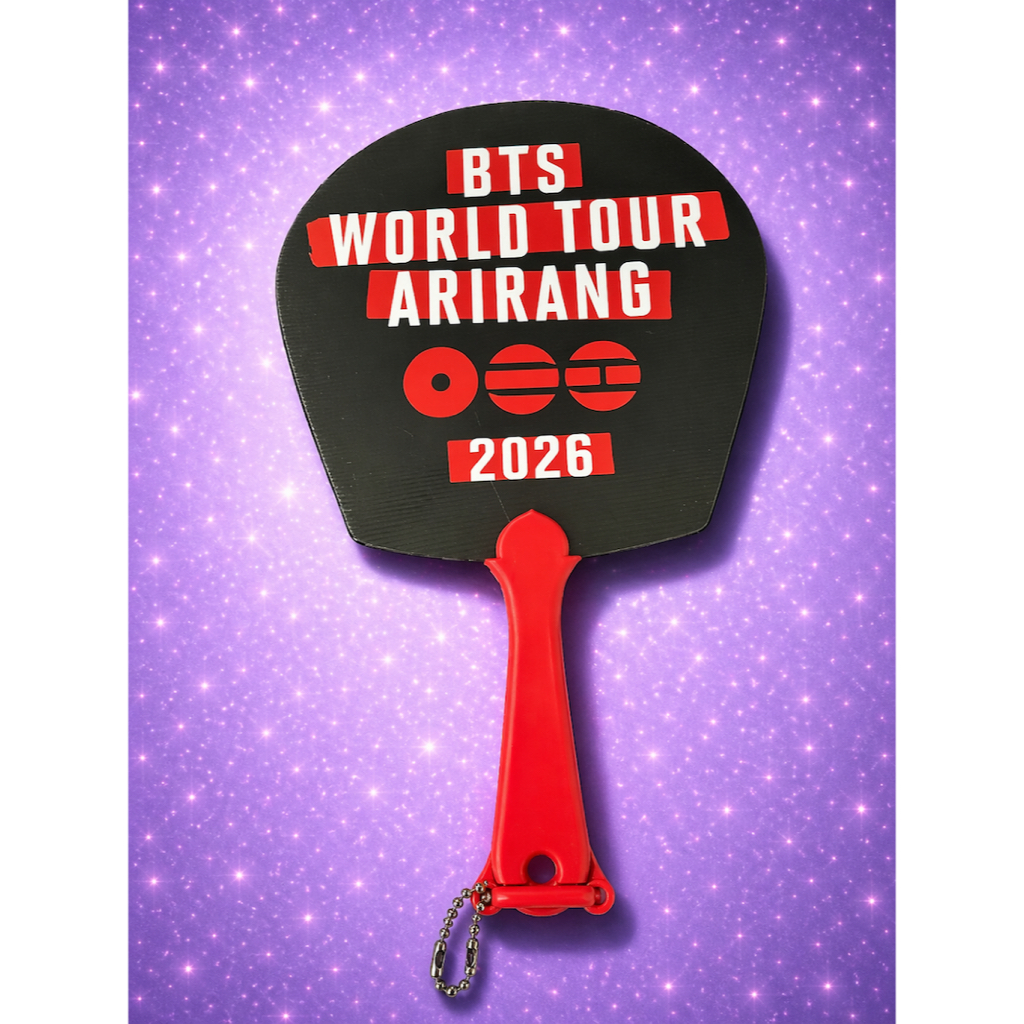 Leque BTS World Tour Army | Leque Kpop Show Evento | Acessório Fã BTS 2026| Abanador
