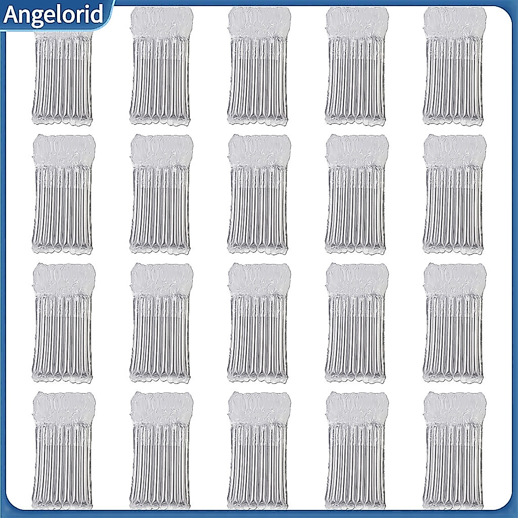 Wine Bottle Air Column Bag Protector 20pcs Bags Heavy Duty 7-column Shockproof Packaging Reusable Fragile Goods for Trav
