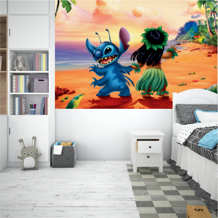PAPEL DE PAREDE - LILO E STITCH - 1,5m