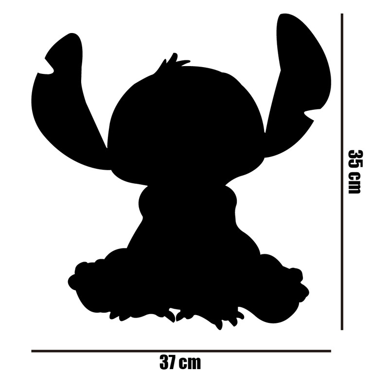 Adesivo Lilo & Stitch  - 35x37 cm - Carro/Moto/Caminhão