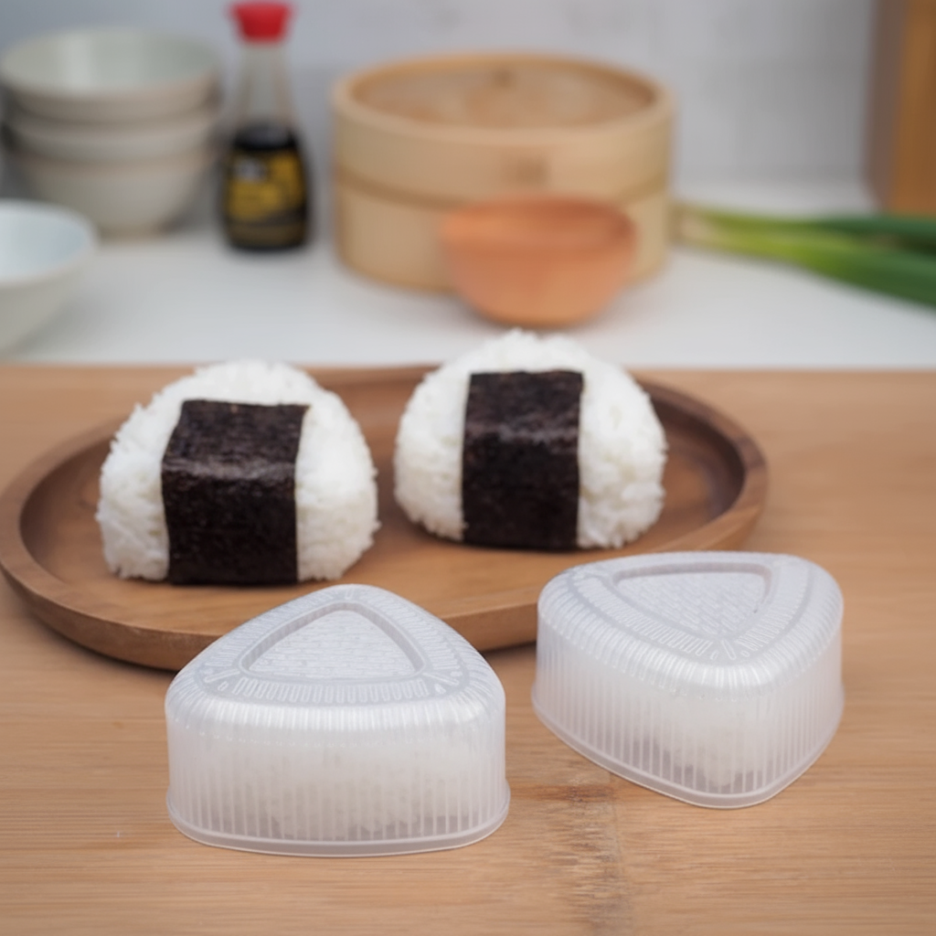 Kit de Moldes para Sushi de Cozinha, Máquina Triangular para Sushi, Ferramentas para Sushi, Onigiri, Bola de Arroz,