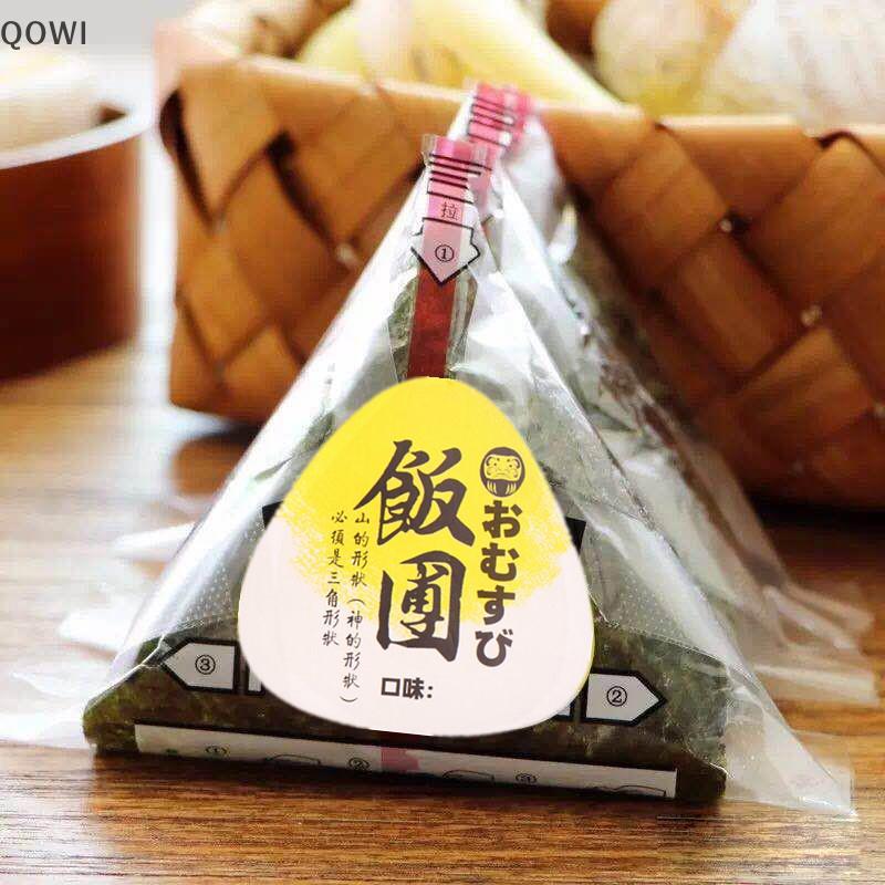 qo 20 Pçs Triângulo Bola De Arroz Paing Saco Stiers Nori Algas Onigiri Sushi Fazendo Ferramentas Molde Bento Acessórios