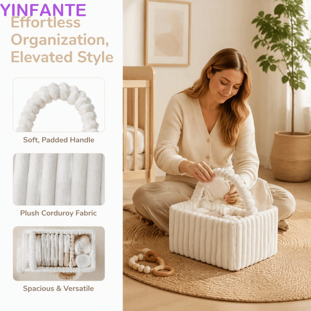 YINFANTEWN Organizador De Fraldas Para Bebês , Bolsa Organizadora Macias De Grande Capacidade Leve Armazenamento De Mamã