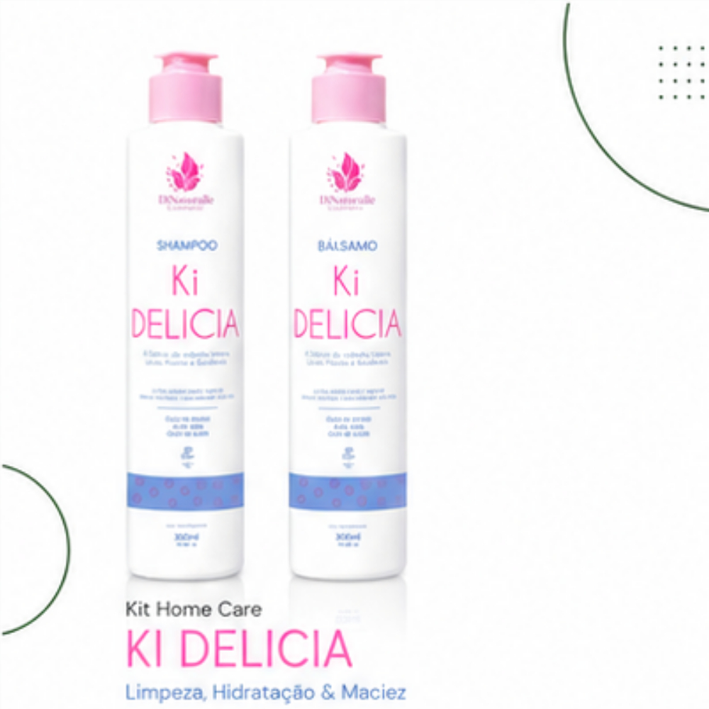 Kit Shampoo e Condicionador DiNaturalle - Brinde Touca de Cetim + Escova Mágica Grátis