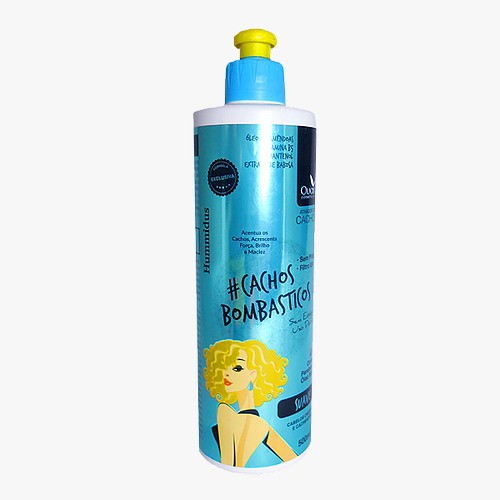 Ativador de Cachos Bombasticos Suave 500ml Hidratação Antifrizz Brilho Maciez Ouais