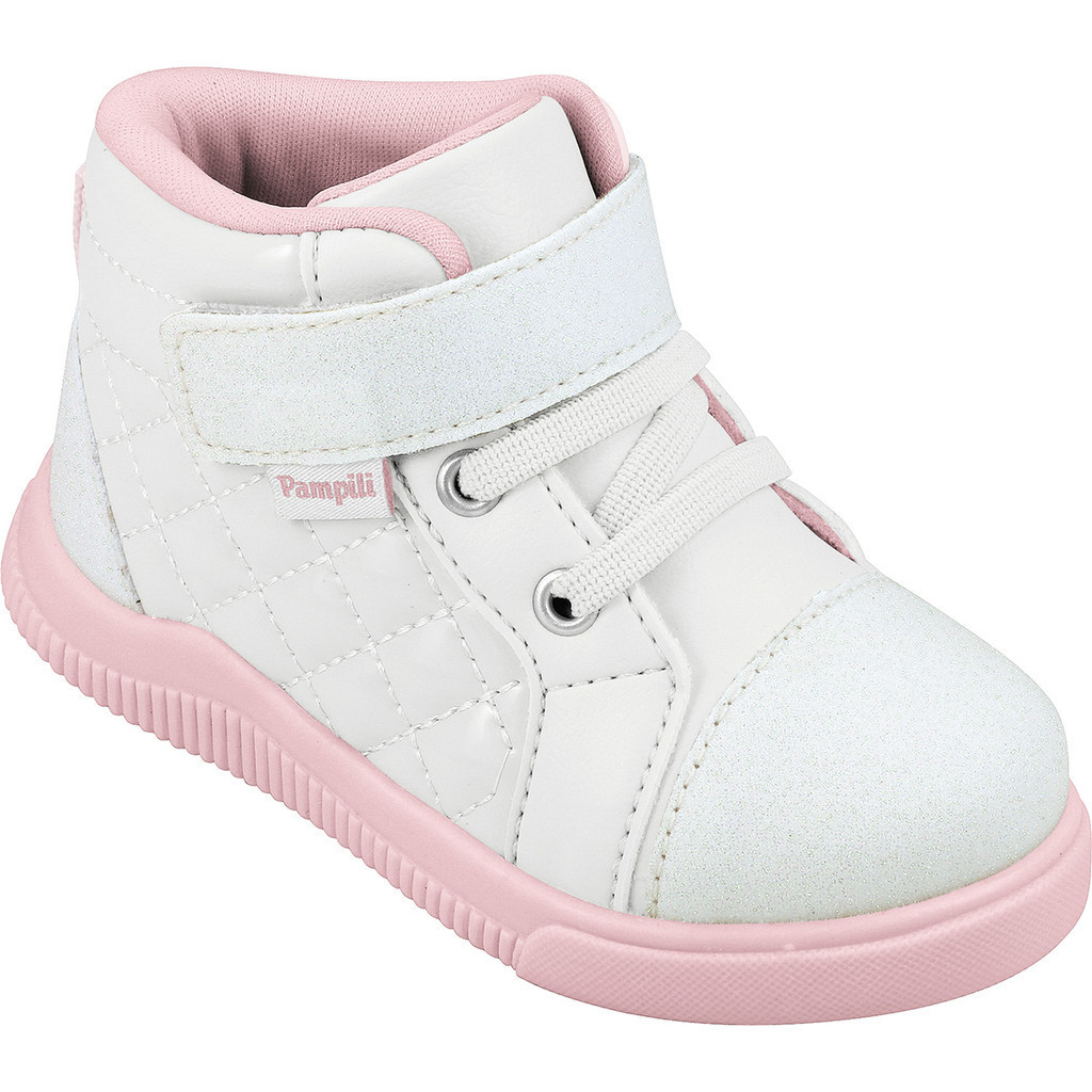 TÊNIS CANO ALTO PAMPILI INFANTIL MENINA POM POM 699037