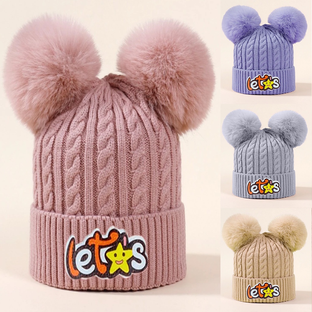 Kit 2 Toucas Infantil Juvenil Forrada Pom Pom Quentinha Inverno Menino Menina Clara Escura