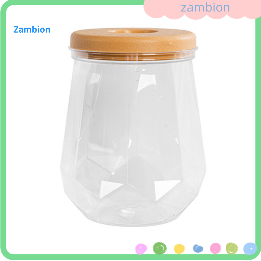 Indoor Hydroponic Flower Pot Plant Pots with Imitation Wood Top Cap – Multi-faceted Desktop Terrarium for Easy Green G