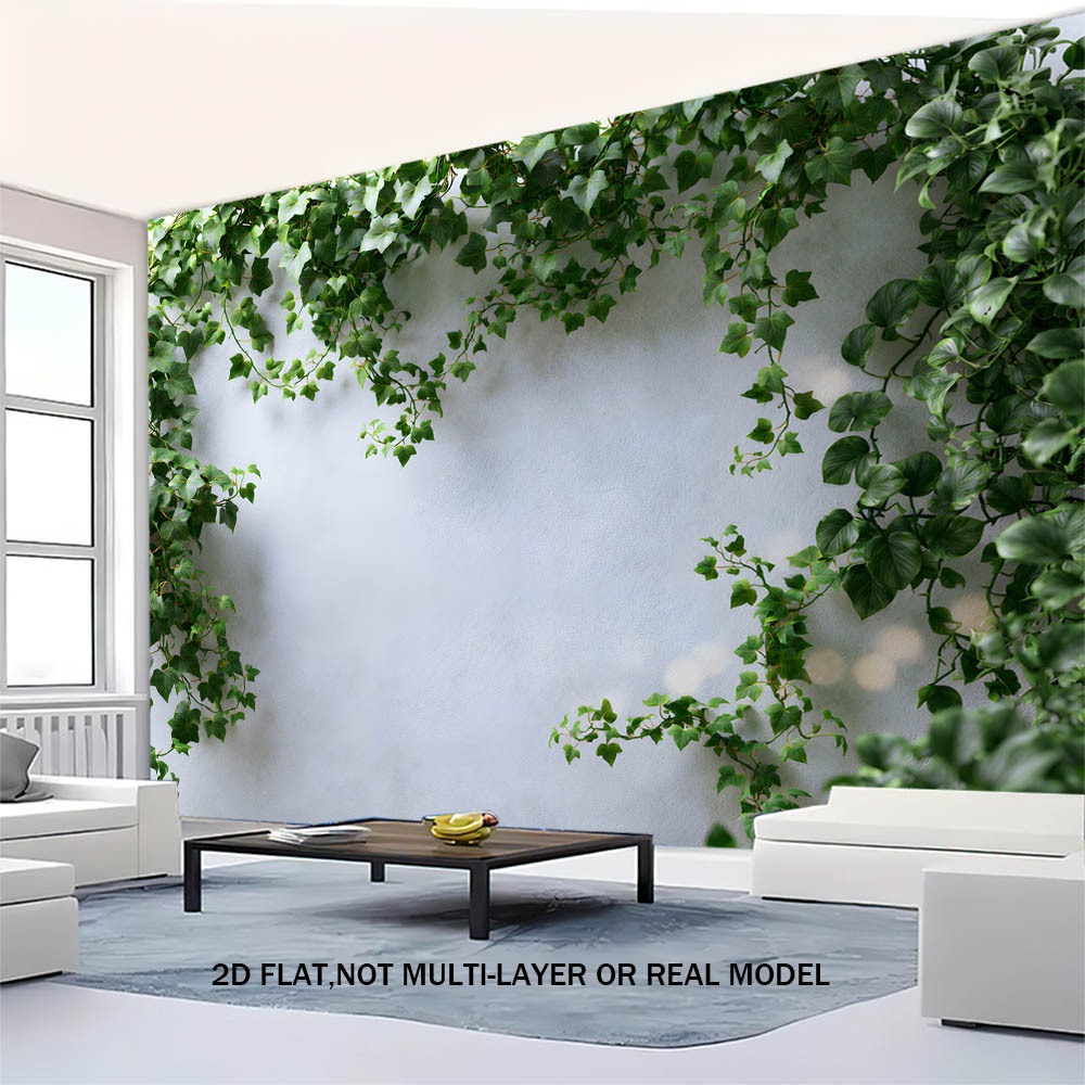 [Tapeçaria de poliéster] Simulação 3D Ivy Green Plant Decoração de parede Tapeçaria ins Estilo nórdico Tapeçaria de pais