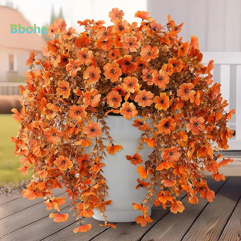 Realistic Green Leaf Garland Artificial Flower Wreath Hanging Fall Vines Plastic Cascading Fake Plants with Textures for