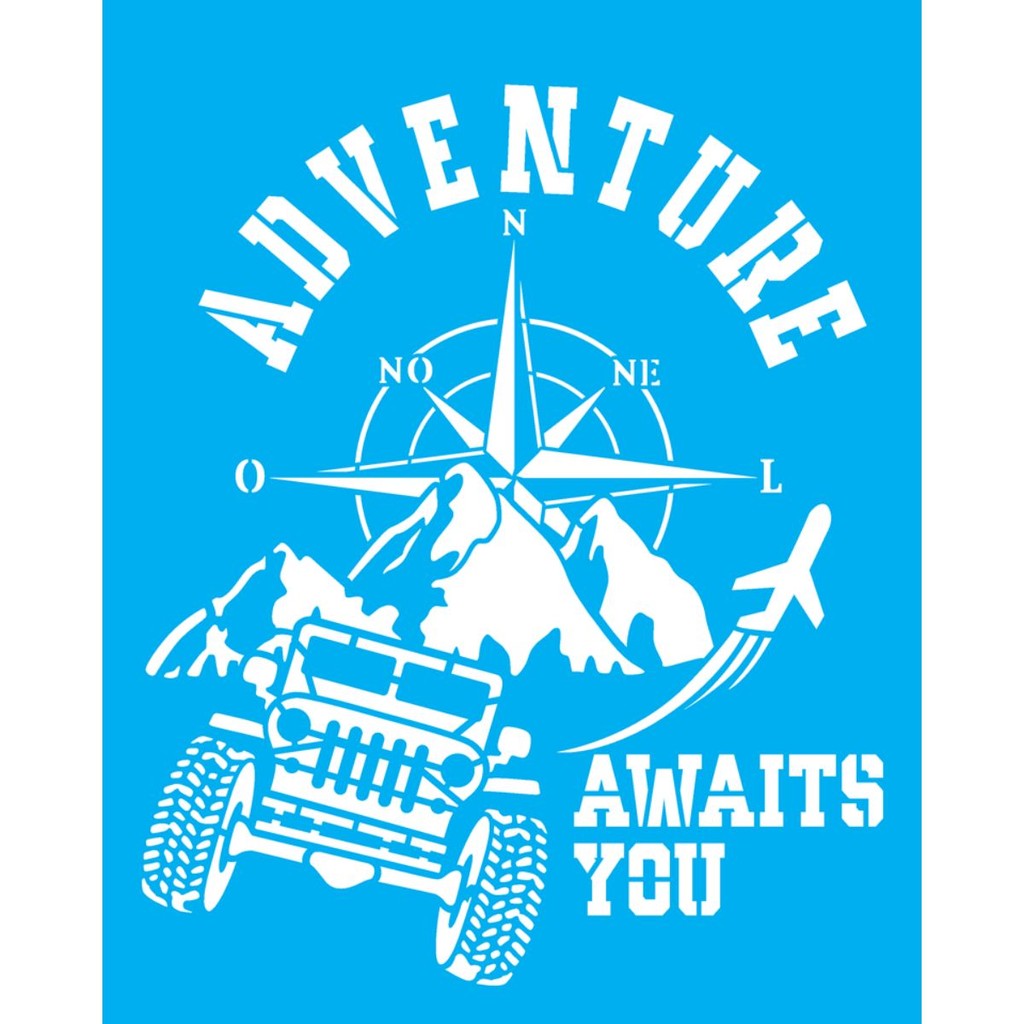 Stencil OPA 20x25 3528 Viagem Adventure