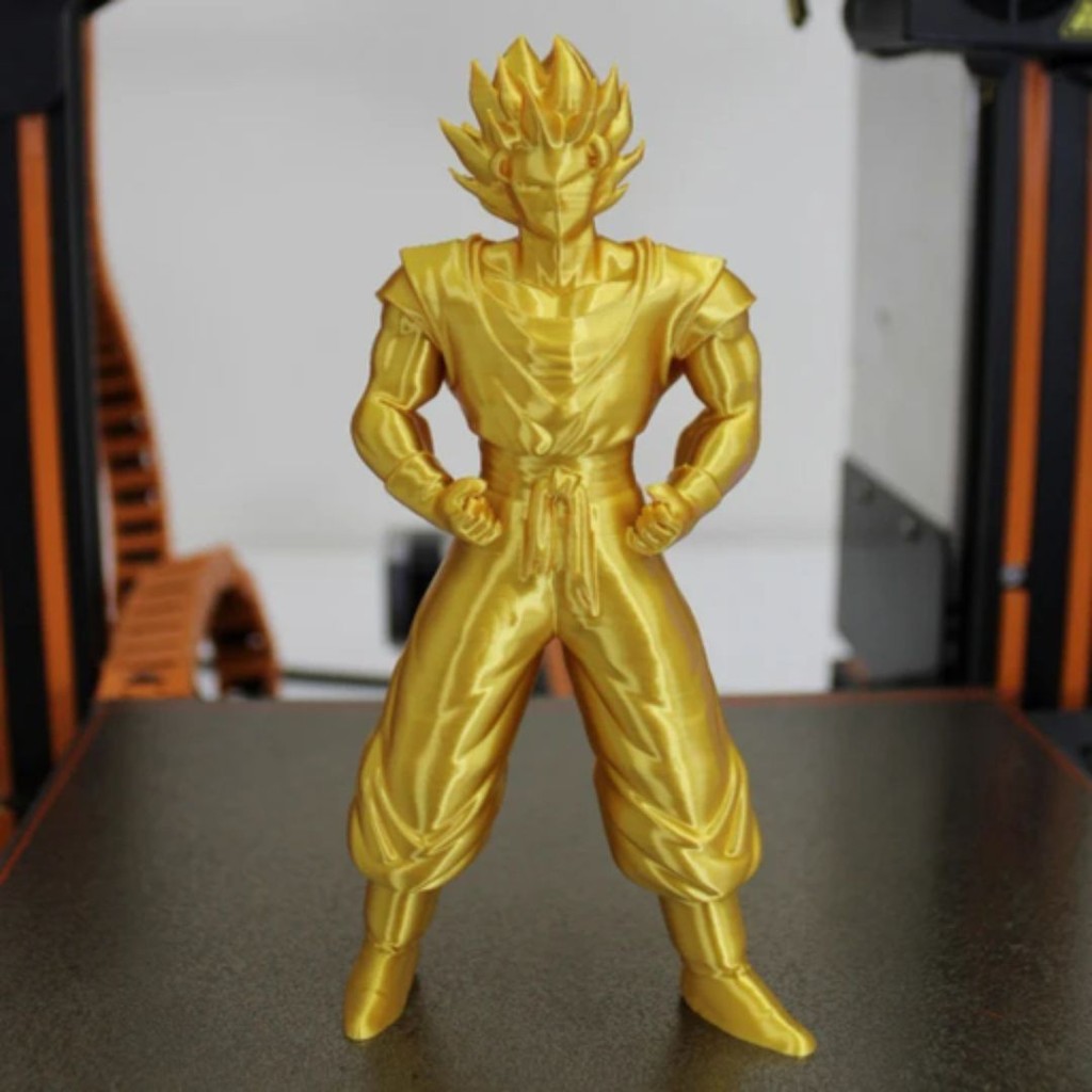 Boneco Goku Low Poly Dragon Ball Decorativo Geek Criativo Minimalista Arte 3D Estilizado Pop Toy