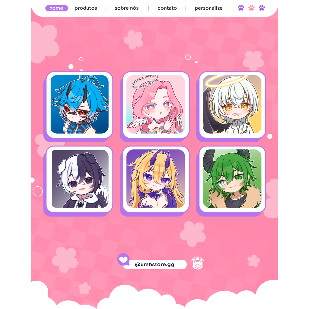 Ímã de Geladeira Kamisato Collection V1.0 5x5cm | VTuber Anime Presente Lembrança Infantil Geek Fã K-POP Desenho Arte