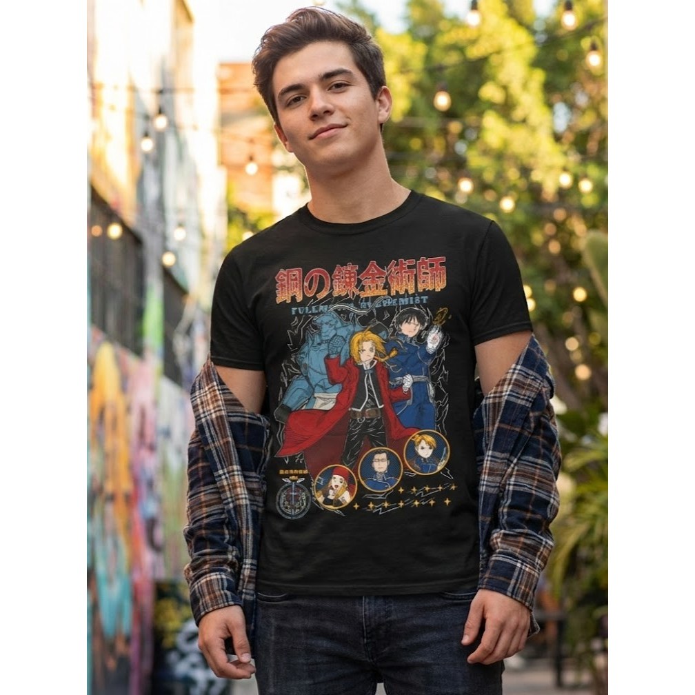 Camiseta Unissex Anime Full Metal Alchemist - Premium