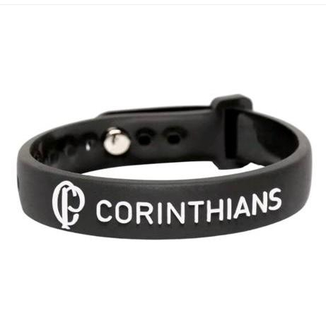 Pulseira Corinthians Timão Silicone Ajustável