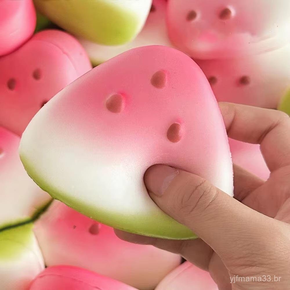 Brinquedo De Apertar , Fórmula De Fruta Design De Pitada E Aperto Squishy Anti-Stress