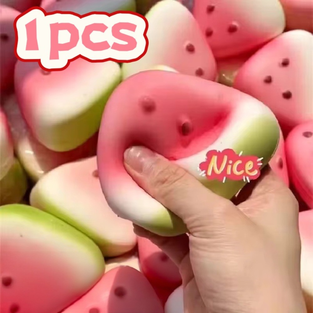 1 Pçs Mole Melancia Brinquedo Fidget Anti-Stress Lento Subindo Frutas Pitada Squeeze Alívio Do Estresse Engraçado Reduto