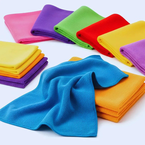 10 Panos Flanelas De Microfibra Para Limpeza Estética Polimento Automotivo Não Arranha Anti Risco Sem Fiapos Da Brilho C