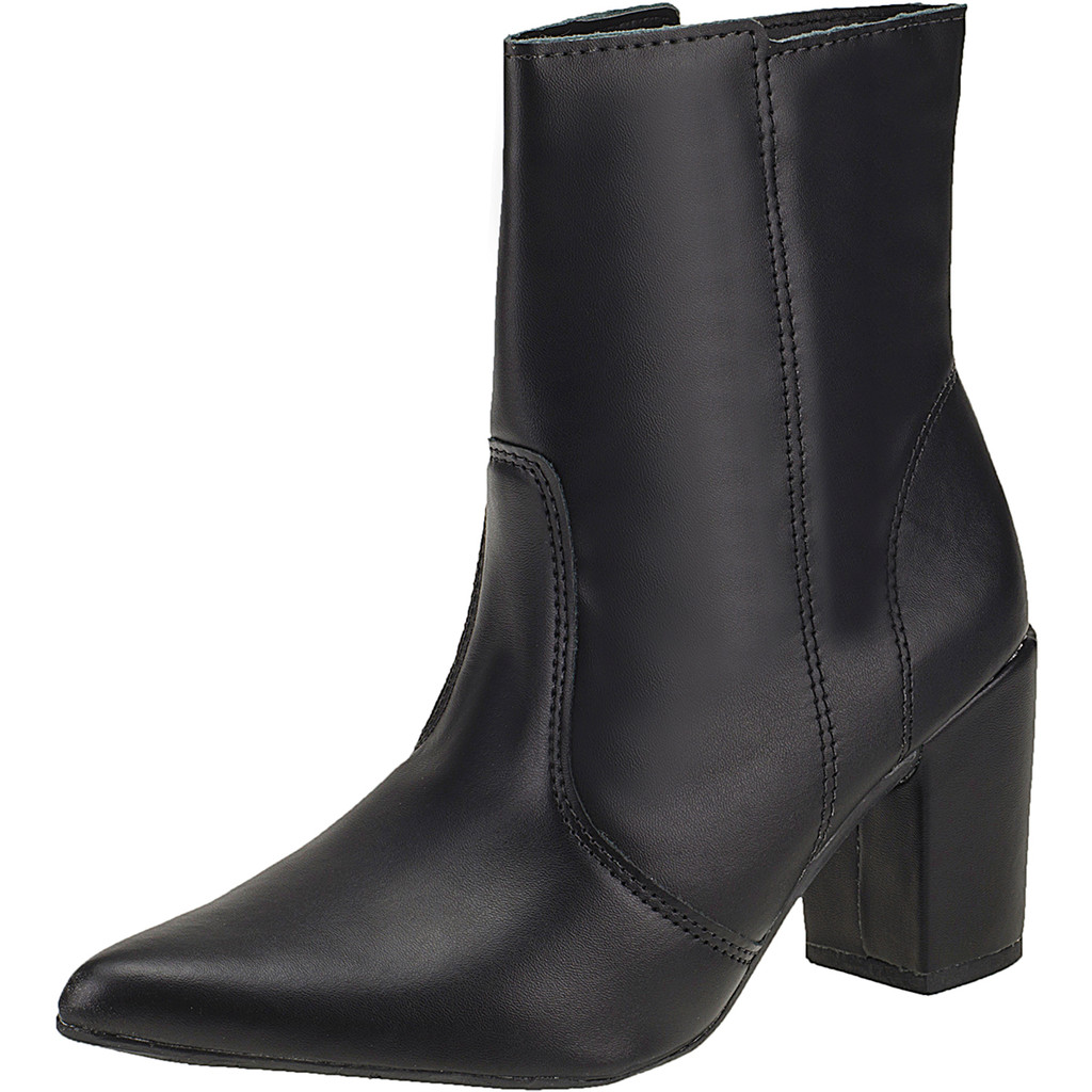Bota Feminina Cano Médio Salto Grosso Conforto Oficial
