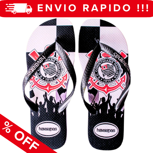 Chinelo Corinthians Oficial – Conforto e Estilo do Timão