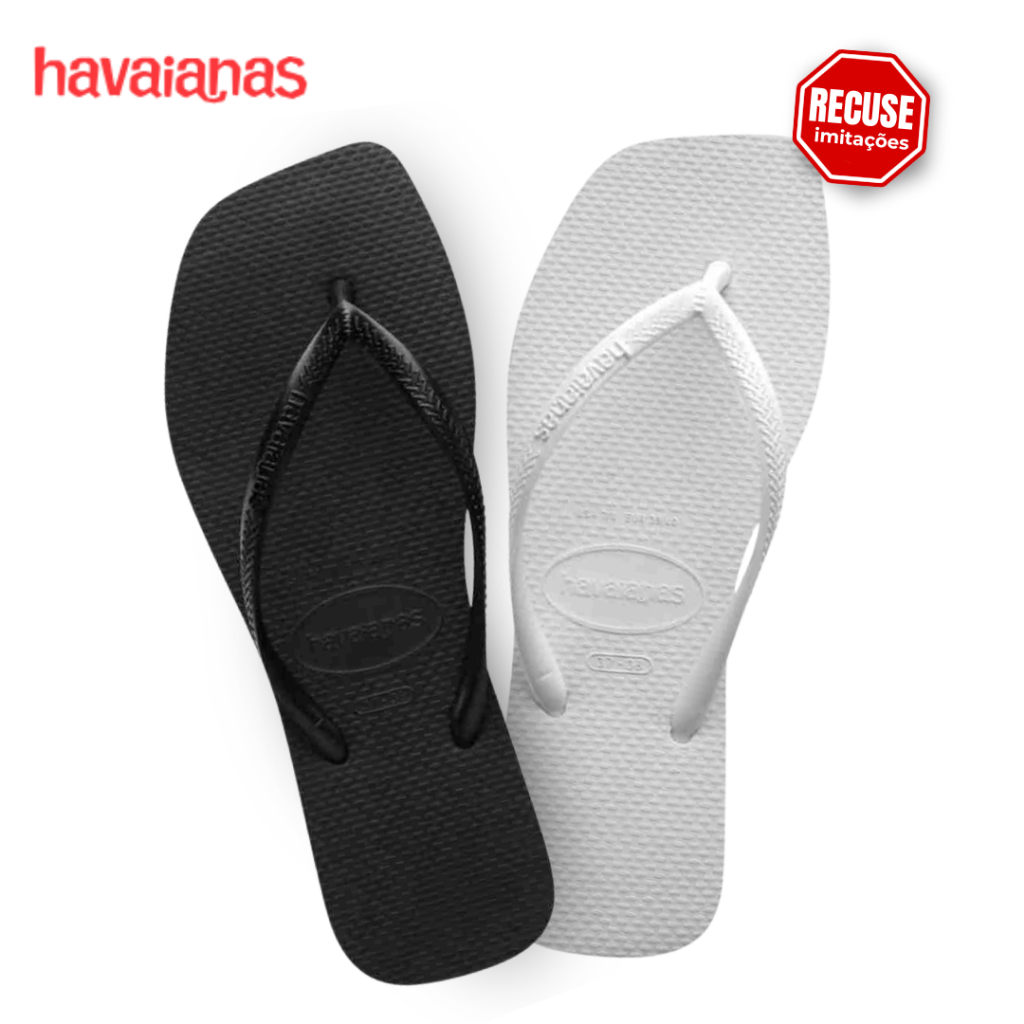 Chinelo Sandália Havaianas Slim Square Oficial – Casual Chique com Elegância e Conforto