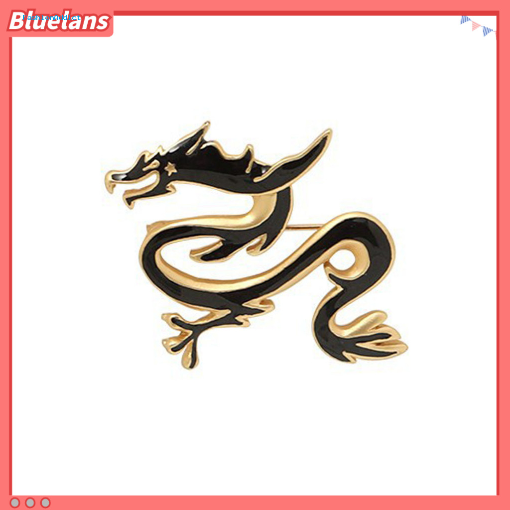 Exquisite Brooch Wear-resistant Pin Vintage Dragon Unisex Stainless Steel Anti-slip Coat Collar Hat Scarf Stylish Garmen