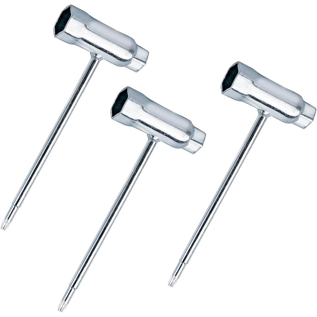 3pack Replacement Combination 13 x 19mm T-Wrench and T27 Torx Screwdriver, Chainsaw Tool Wrench, Chain Saw Scrench