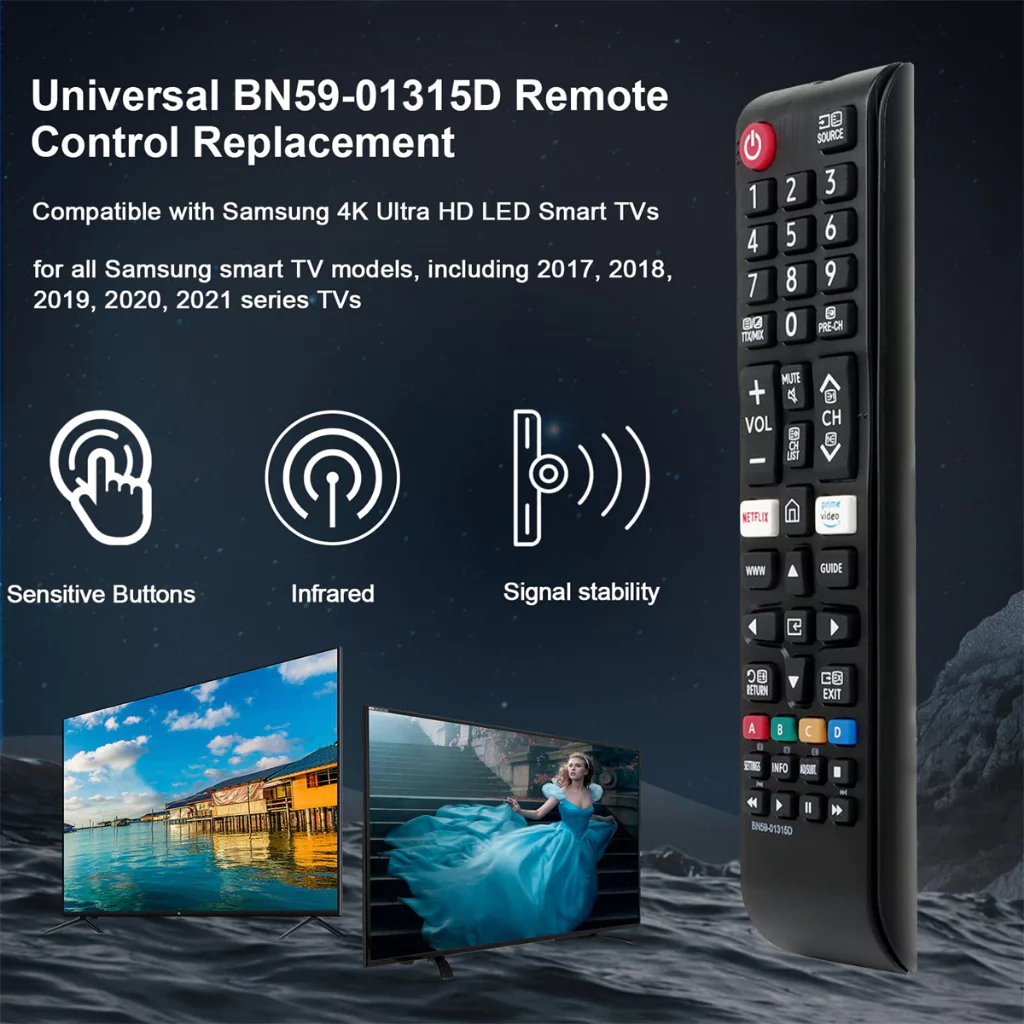 AXUS Controle Remoto Universal Infravermelho Inteligente, Substituto para TVs Samsung