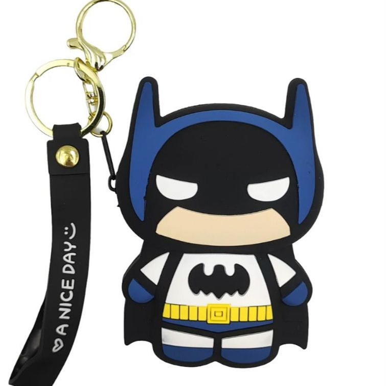 Chaveiro Porta-Moedas Personagem Super-Herói – Silicone Macio~Fofo e funcional / Ideal para Presente - Envio imediato