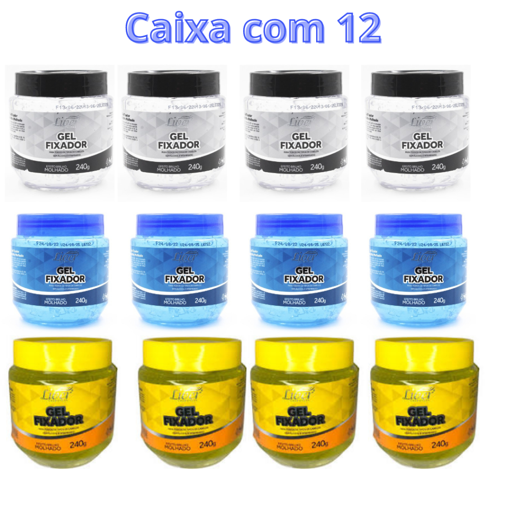 Gel Fixador Liver 240g - Caixa com 12