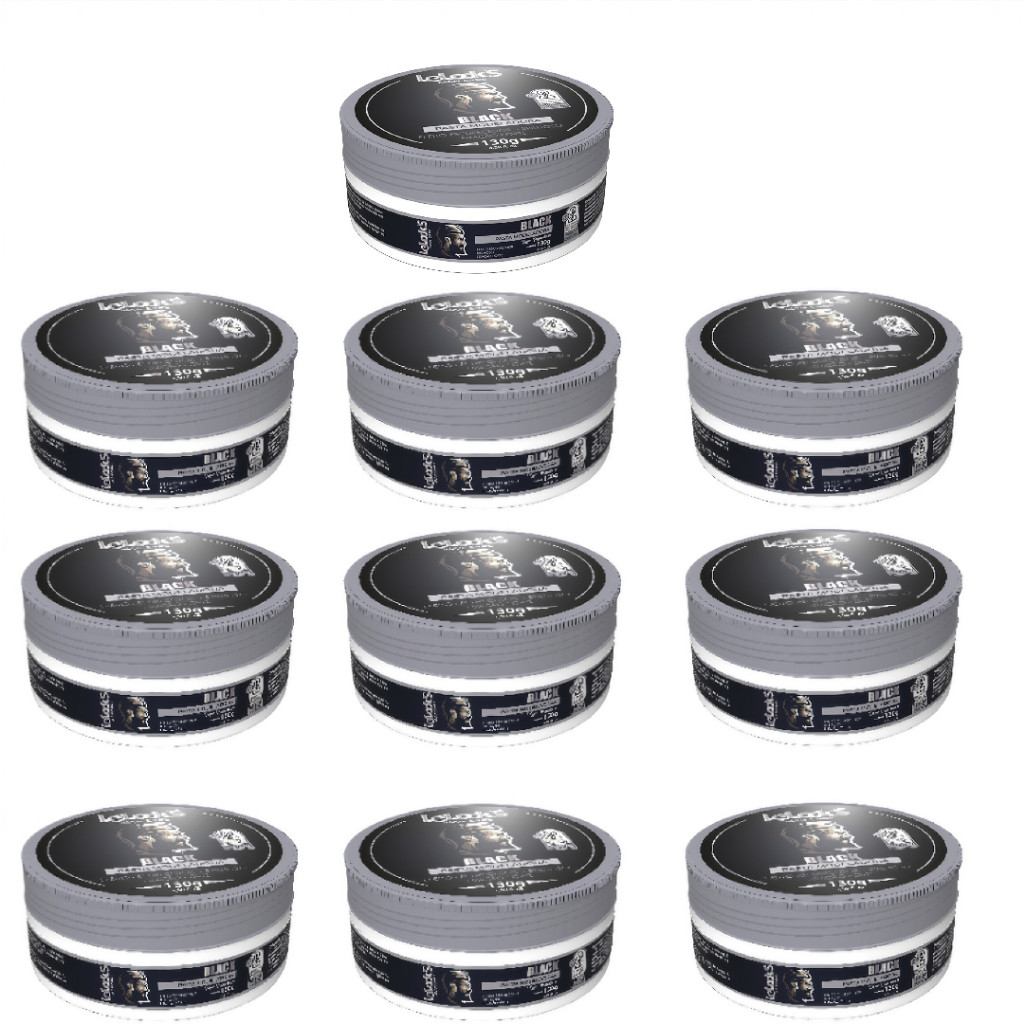 KIT 10 PASTAS BLACK 130G LELOOKS