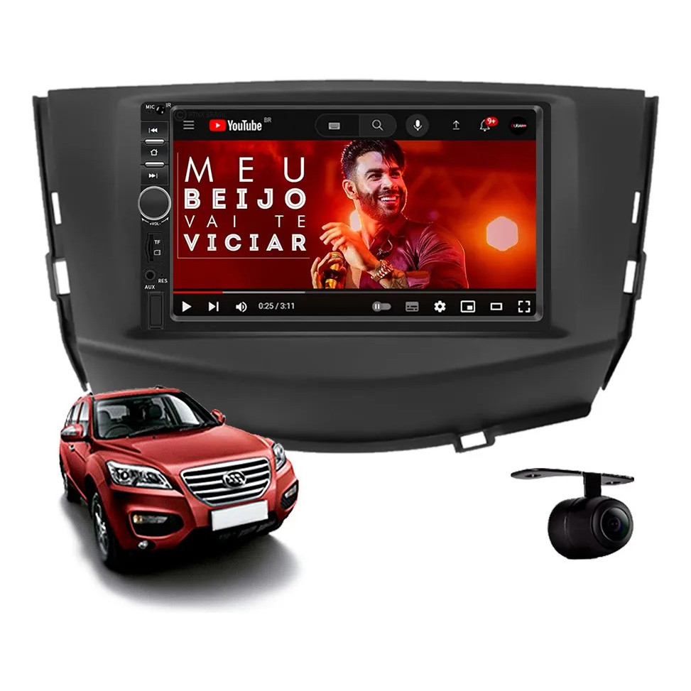 Central Multimídia Lifan X60 2013 À 2016 Pro High Apple CarPlay e Android Auto