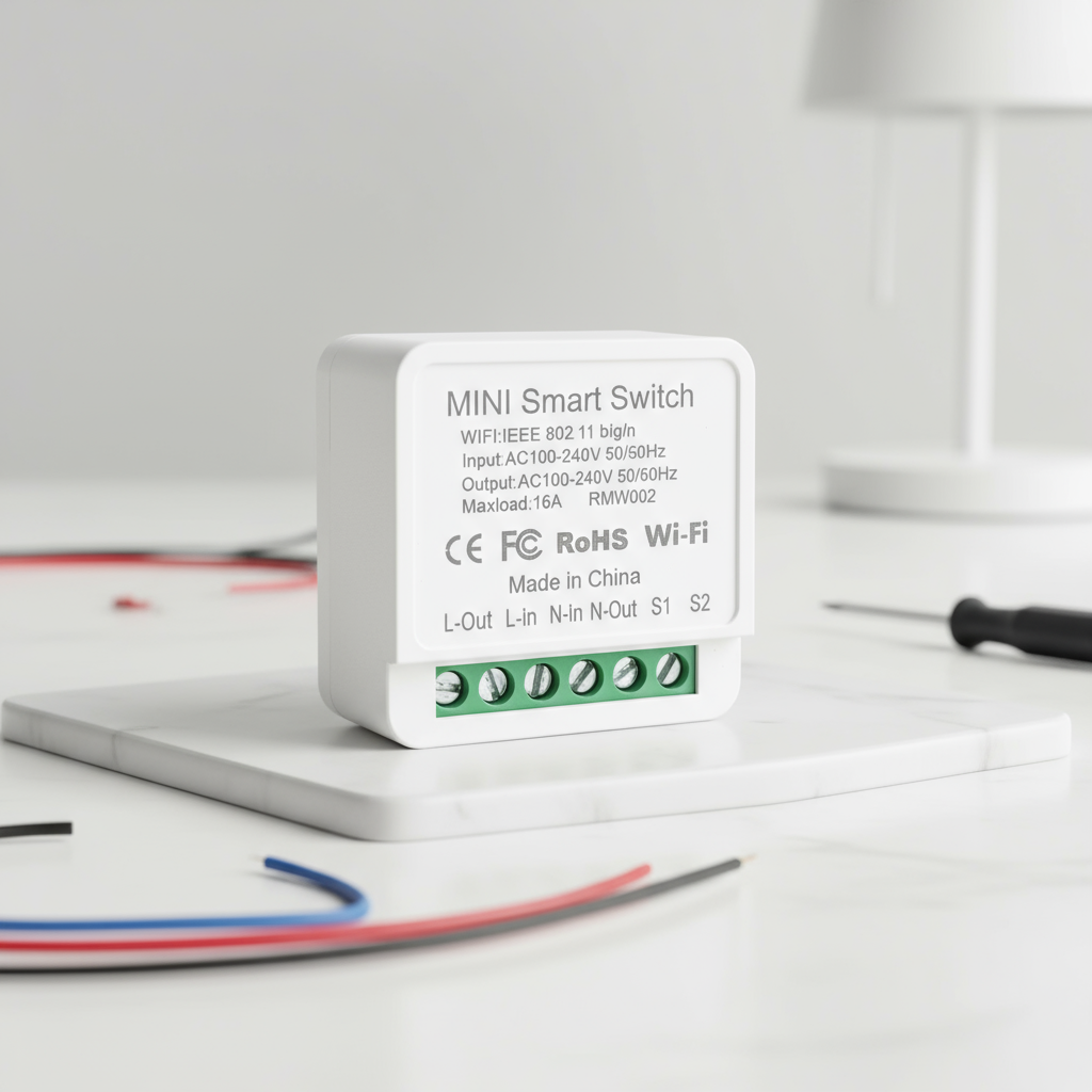 Módulo de Relé Inteligente WiFi Interruptor 16A 20A Disjuntor 2 Canais Controle Remoto por APP 100-240V para Alexa &