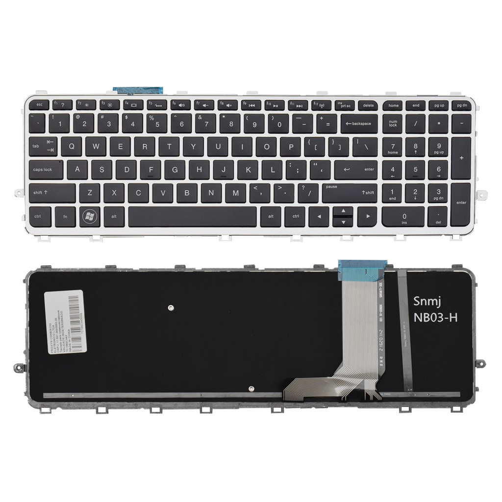 Teclado para Notebook HP Envy 15-J000ER | Preto INGLÊS INTERNACIONAL - US