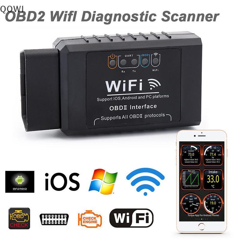 qo ELM327 WIFI OBD OBDII Scanner De Ferramenta De Verificação De Diagnóstico De Carro Automático Para IOS Android br