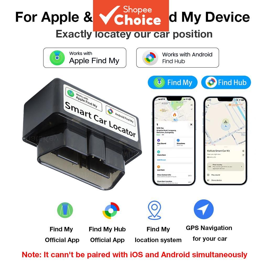 Mini Rastreador OBD para Carro GPS OBD com Localizador para iOS ou Google Encontre Meu Dispositivo, Rastreamento