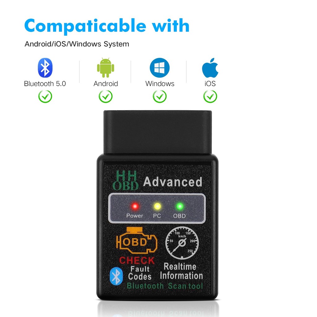 Mini obd2 ferramenta de detecção de falhas de carro bluetooth Scanner obd obd2 bluetooth Android v2.1 Windows e iOS
