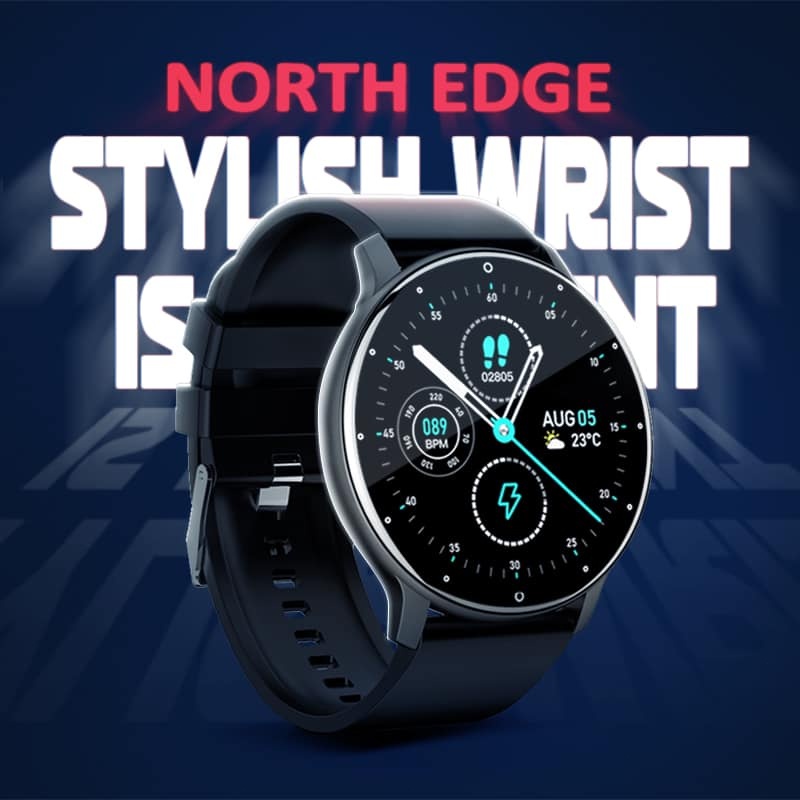 Relógio Smart Watch Men Tela Full Touch Screen Esportivo IP67 Bluetooth À Prova D'água Para Android ios smartwatch
