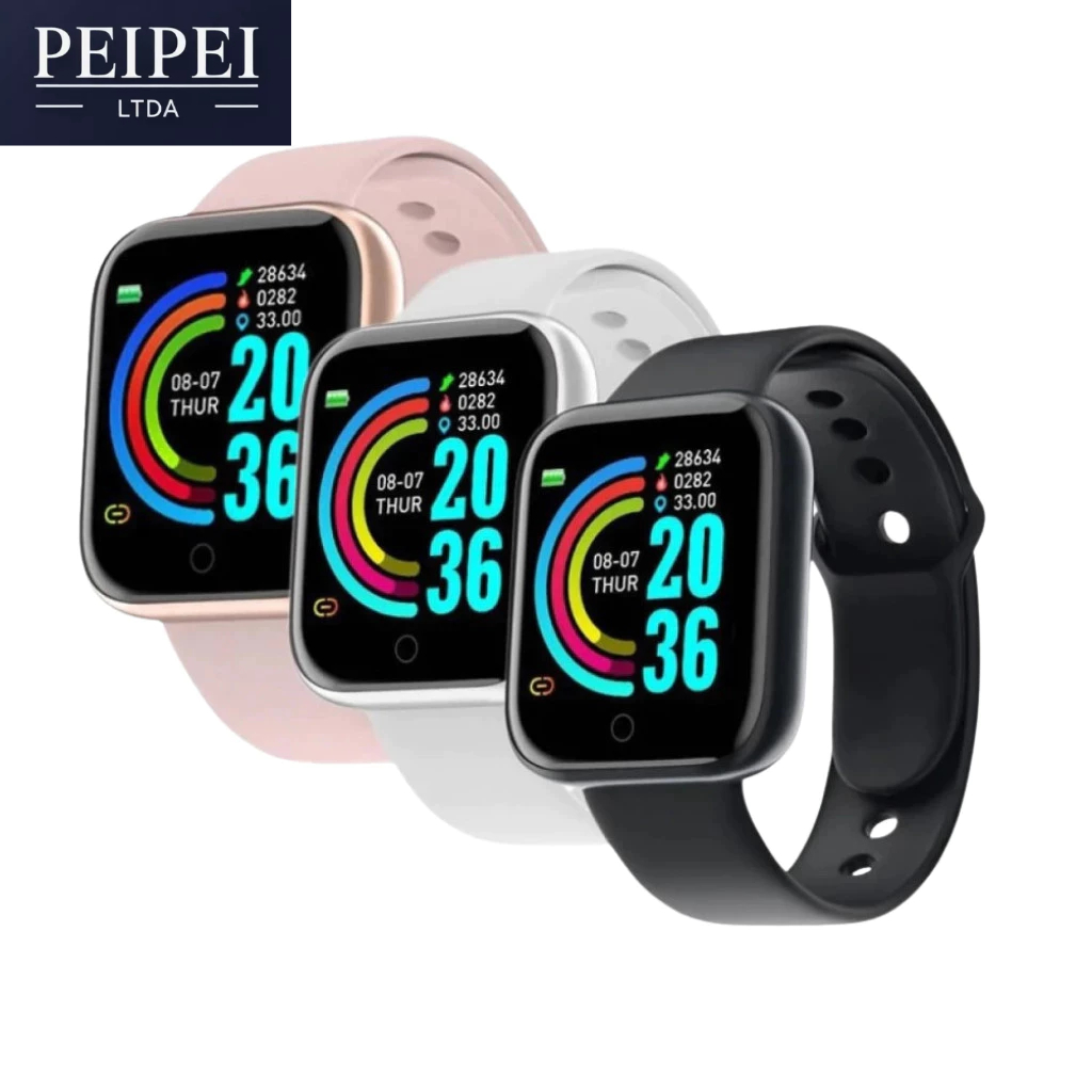 Relógio Inteligente D20 Smartwatch Pro Bluetooth Android/ios colocar fotos na tela