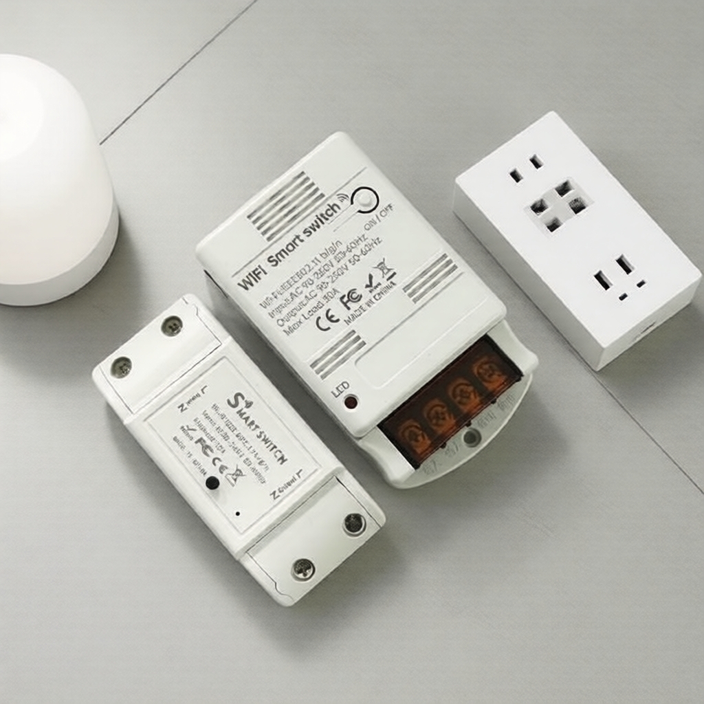 Interruptor Inteligente 30A Para Tuya WiFi Controlador De Bomba De Alta Potência Smart Life APP Sem Fio