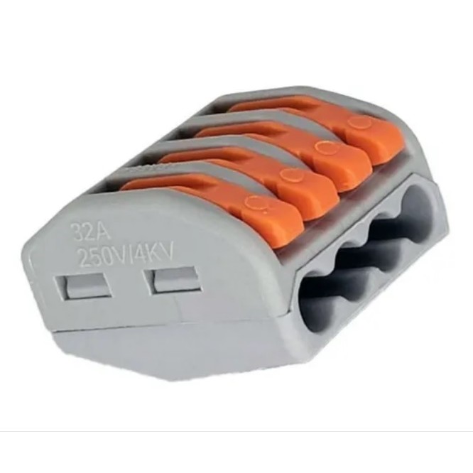 50 Pçs/100 Pçs Conector Emenda Borne 4 Fios Pct-214